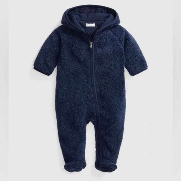Denim & Supply Ralph Lauren Other - Ralph Lauren Baby Bunting Teddy Fleece Suit NWT 9 Months Bear Ears Warm Preppy